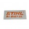 Stihl 61609671502 Model Plate for RT5097.0 Z, RT5097.1 Z Ride on Mower